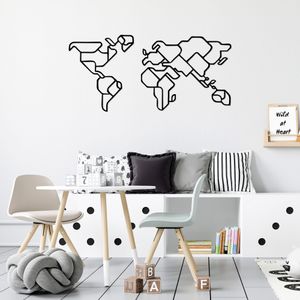 Wallity Metalna zidna dekoracija, World Map 6