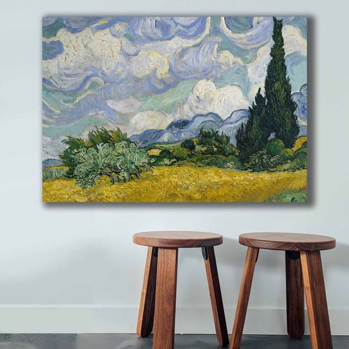 70100VANGOGH001 Multicolor Decorative Canvas Painting slika 1