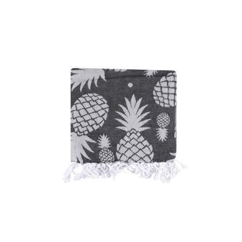 L'essential Maison Ananas - Fouta Peškir za Plažu u Boji Antracit Sive slika 3