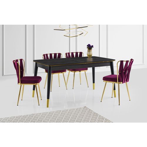 Flora - 1111 Black
Gold Extendable Dining Table slika 4