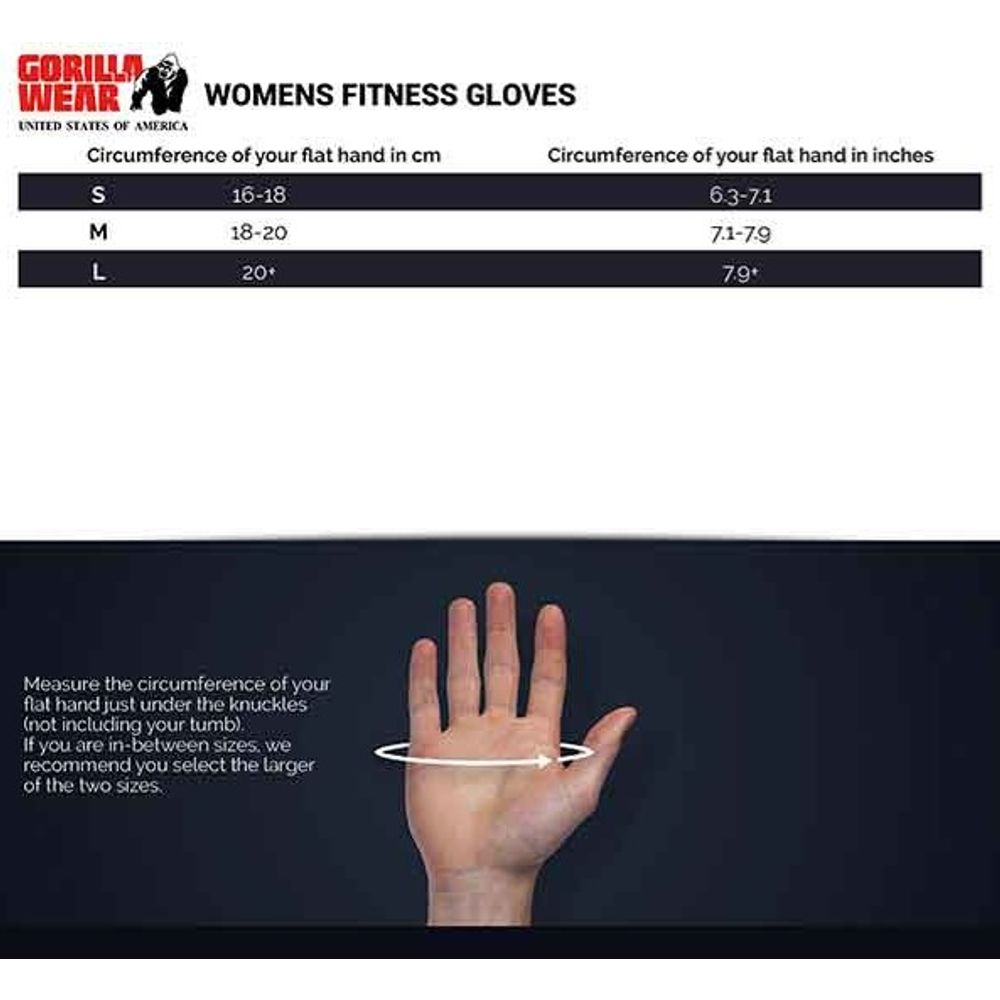 Gorilla Wear Fitness rukavice za žene, Crno/Crvene slika 3