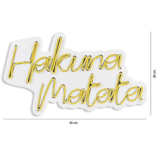 Hakuna Matata - Yellow Yellow Decorative Plastic Led Lighting slika 9