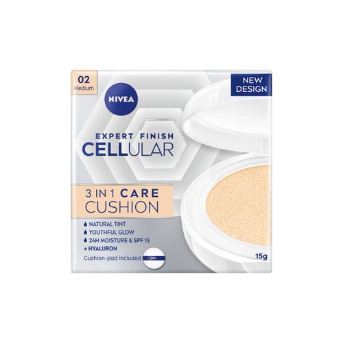 NIVEA Hyaluron Cellular Filler 3u1 Cushion za negu lica - medium 15g slika 1