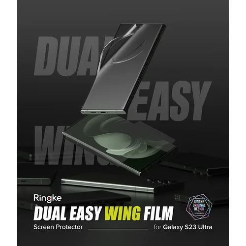 Ringke Dual Easy WingFull 2 kom. za Samsung Galaxy S23 Ultra, prozirno slika 4