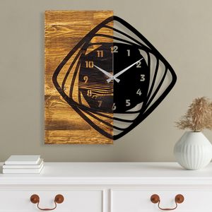 Wallity Ukrasni drveni zidni sat, Wooden Clock 4