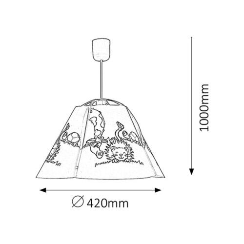 Rabalux Leon Visilica E27 60W slika 5