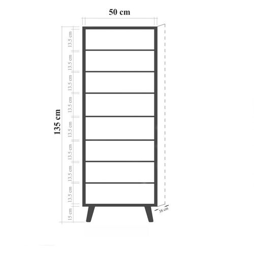 Vegas - S 907 Sonomo Shoe Cabinet slika 6