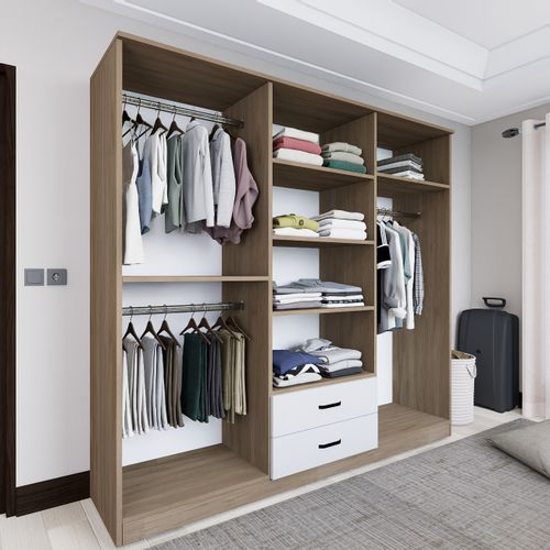 Yaman 1600-64 Light Walnut Wardrobe slika 8