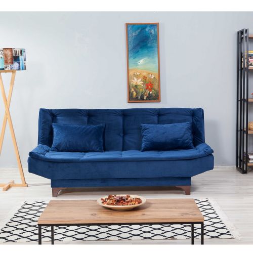 Kelebek - Blue Blue 3-Seat Sofa-Bed slika 1