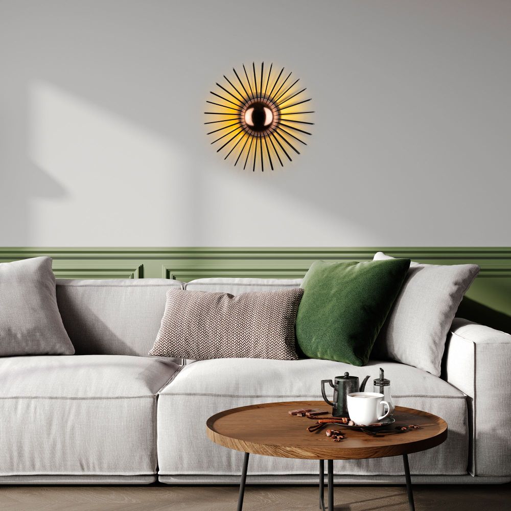Zidna Lampa Kaya - 15230 - M, boje: Crna slika 5