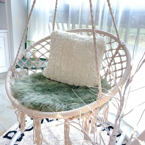 Viseća stolica boho nest swing ecru GL078 slika 3