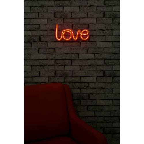 Wallity Zidna dekoracije svijetleća LOVE, Love - Red slika 3