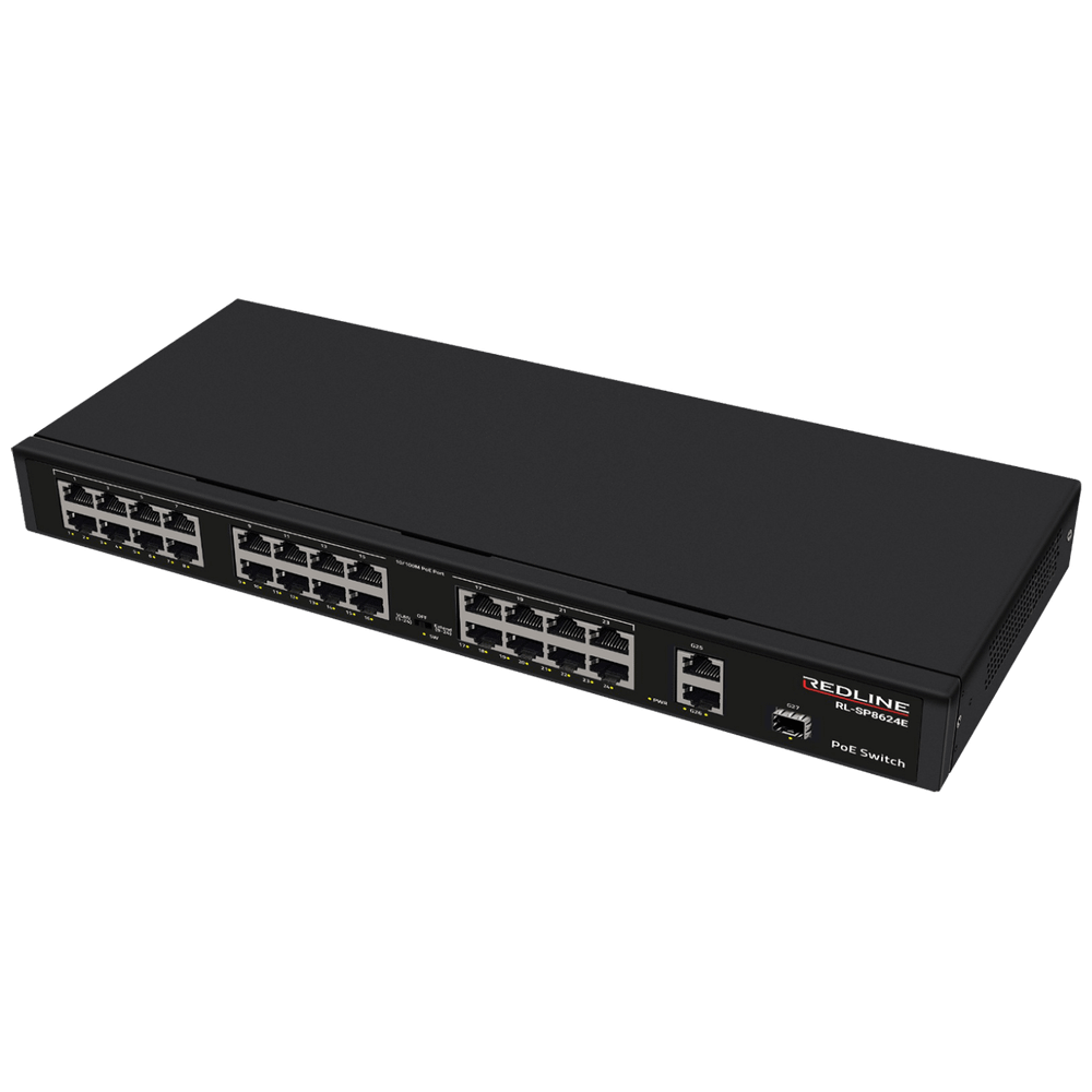 REDLINE PoE mrežni switch, 24 port RJ-45 - RL-S8624E slika 1