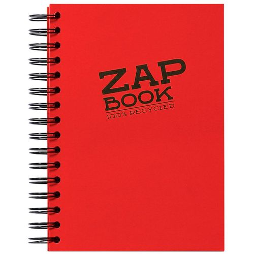 Clairefontaine Zap book A5 80gr 160L, mix boja, spiralni uvez, bjanko, 100% reciklirani papir slika 3