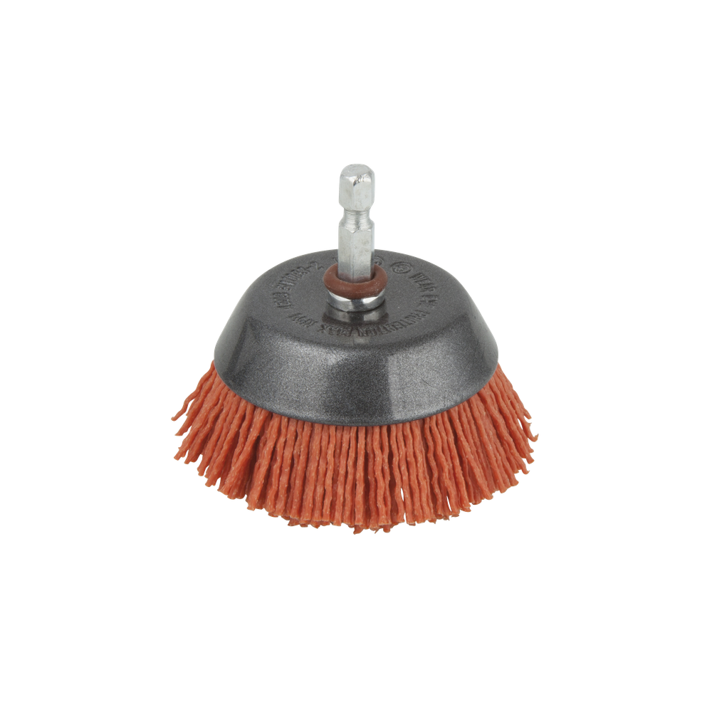 Wolfcraft Četka Lončasta Najlonska Gruba fi 65x20x1,2 mm Prihvat 1/4" - 1506000 slika 1