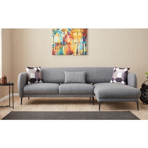 Atelier Del Sofa Kutna garnitura na razvlačenje, Sivo, Venus R - Grey slika 1