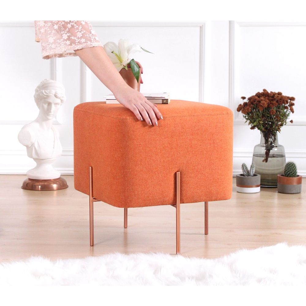 Copper 53 - Narandžasti Pouf slika 4
