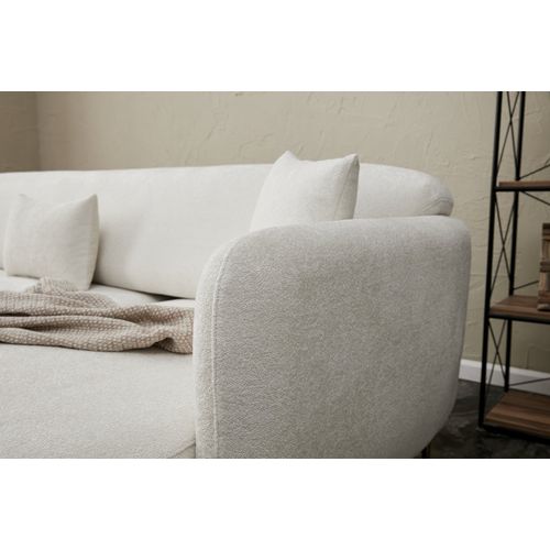 Atelier Del Sofa Kutna garnitura na razvlačenje, Krem Zlato, Simena Right - Cream slika 7