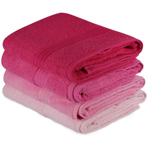 L'essential Maison Rainbow - Pink Light Dusty Rose Fuchsia Bath Towel Set (4 Pieces) slika 1