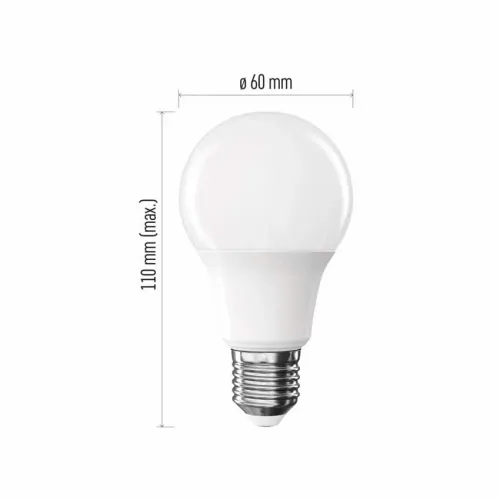 Led sijalica Basic A60 9,4W(60W) 806lm E27 WW Emos ZL5F42 slika 2