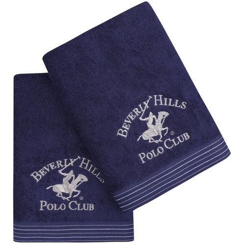 405 - Dark Blue Dark Blue Bath Towel Set (2 Pieces) slika 3