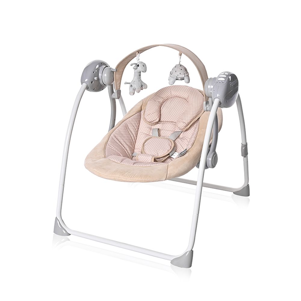 LORELLI Portofino ljuljačka za bebe, Beige Dots  slika 1
