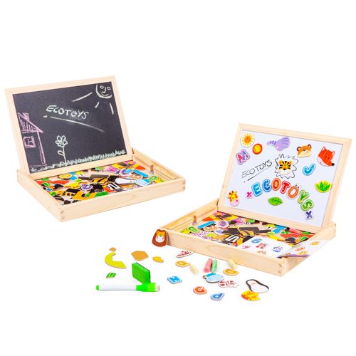 EcoToys 2u1 edukacijski set s pločom - 176 elemenata slika 4