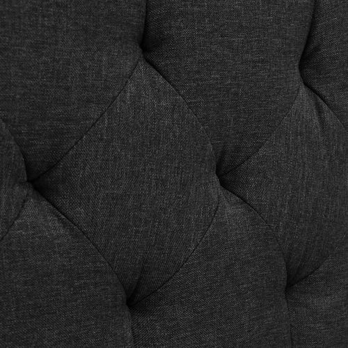 Krevet od tkanine s madracem tamno sivi 160 x 200 cm slika 3