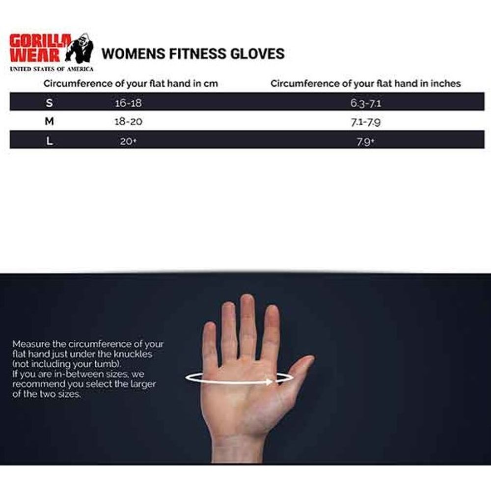 Gorilla Wear Fitness ženske rukavice, Crno/Bijele slika 4