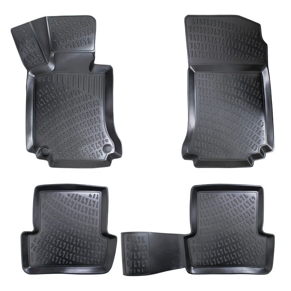 Gumene Patosnice za Mercedes C W204 (2007-2014) - 3D Duboke Rizline slika 1