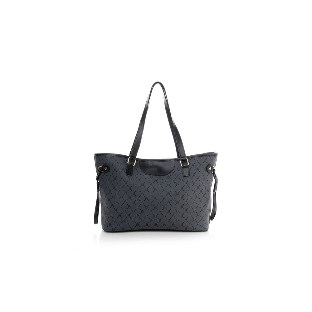 Elegantna Tote Torba 355 v2 - Siva sa Crnim Detaljima slika 1