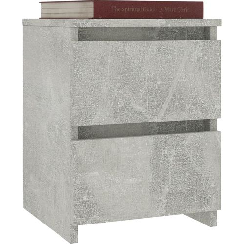 Noćni ormarić siva boja betona 30 x 30 x 40 cm od iverice slika 3