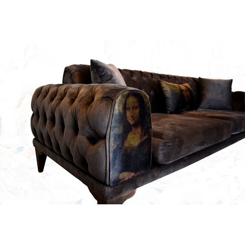 Anchiano Brown 3-Seat Sofa slika 4