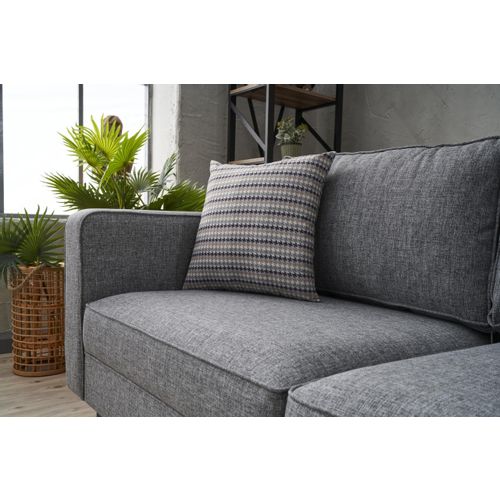 Atelier Del Sofa Dvosjed, Sivo, Kale Linen - Grey slika 5