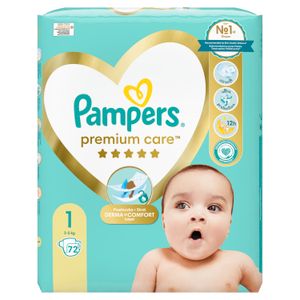 Pampers Premium Care, pelene s trakicama za učvršćivanje, veličina 1