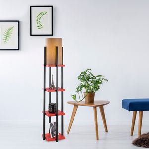 7118 - Black, Red Black
Red Floor Lamp