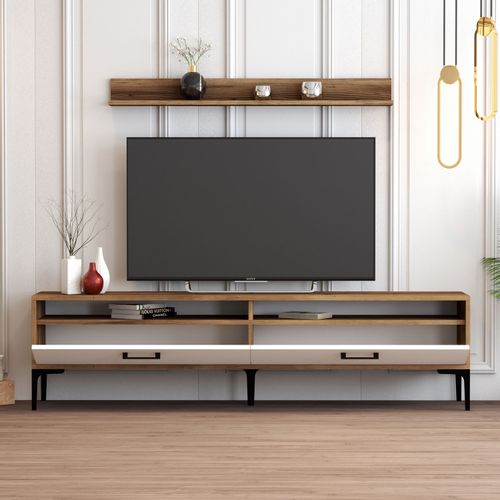 Woody Fashion TV jedinica, Istanbul - Walnut, White slika 3