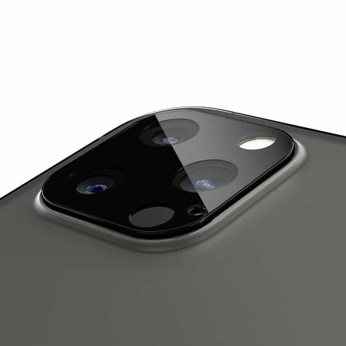 SPIGEN OPTIK.TR KALJENO STAKLO SET 2 KOM ZA KAMERU IPHONE 12 PRO MAX CRNO slika 5