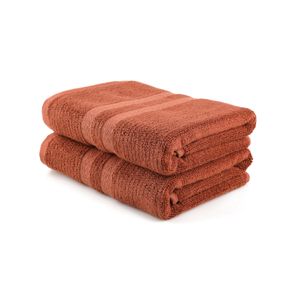 Ayliz - Dark Brown Dark Brown Bath Towel Set (2 Pieces)