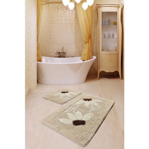 Daisy - Rock Multicolor Acrylic Bathmat Set (2 Pieces) slika 1