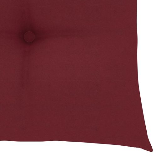 Jastuci za stolice 2 kom crvena boja vina 50x50x7 cm od tkanine slika 5