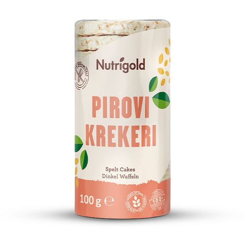 Nutrigold pirovi krekeri Natural 100g slika 1