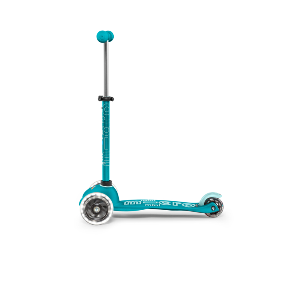 Micro Romobil Mini Deluxe LED, Aqua slika 3