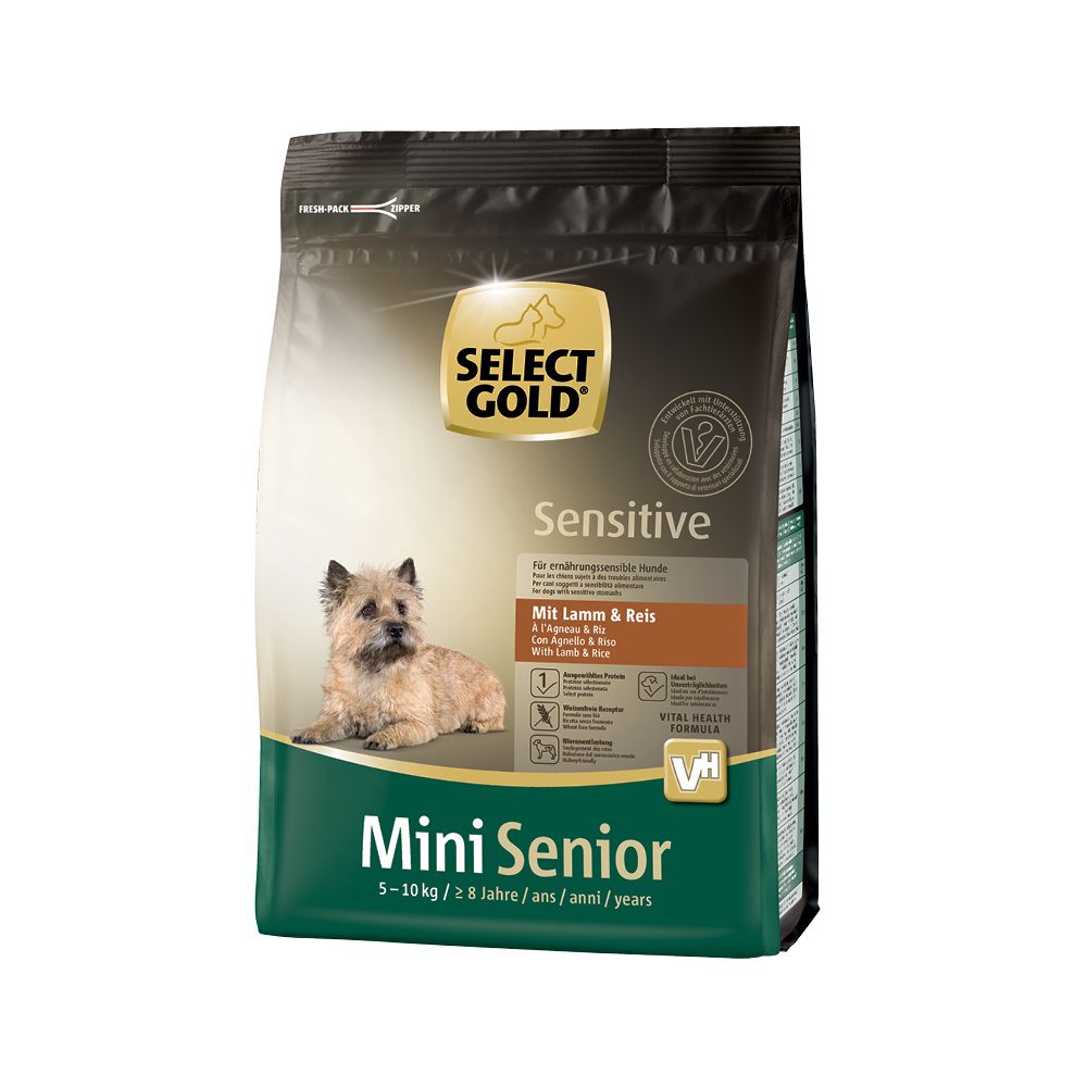Select Gold Sensitive Senior Mini janjetina i riža 1 kg slika 1