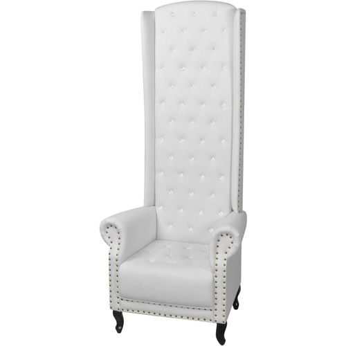 Fotelja sa Visokim Naslonom Bijela 77x65x181 cm slika 34