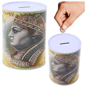 Metalna kutija kasica prasica novčanica od 200 złoty 16x12cm