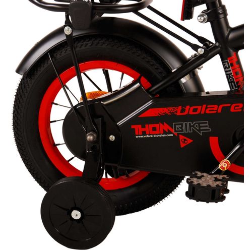 Volare dječji bicikl Thombike 12" crno-crveni slika 4