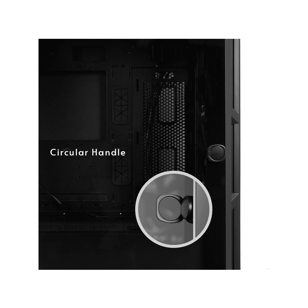 Chieftec Apex Air Case3x140mm PWM fans, E-ATXmesh front, tempered glass side slika 4