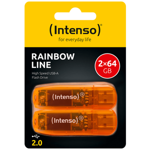 (Intenso) USB Flash drive 64GB Hi-Speed USB 2.0,Rainbow Line, 2 kom - USB2.0-64GB/Rainbow, 2 kom