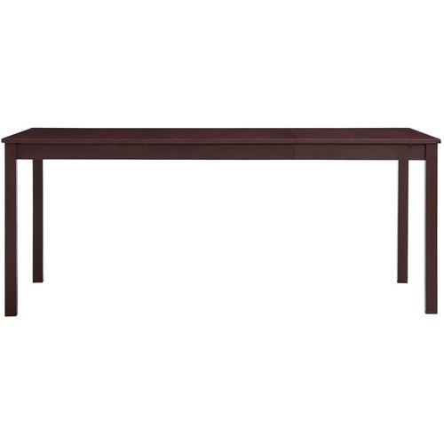 Blagavaonski stol tamnosmeđi 180 x 90 x 73 cm od borovine slika 18